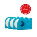 נייר דבק רפואי מיקרופור עם דיספנסר. קיבוע תחבושות ופדים. 3 יח' באריזה. 9.1 מטר. 3 גדלים: 1.25, 2.5, 5 ס"מ. ס.מדיק יבוא